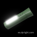 USB recargable mini linterna con luz lateral de emergencia